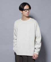 ミラノリブ ワイドクルーネックニット