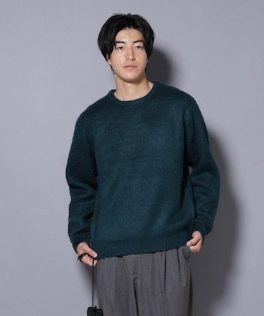 モヘヤライクプルオーバーニット