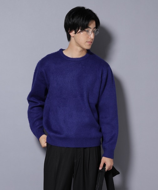 モヘヤライクプルオーバーニット