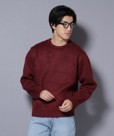 モヘヤライクプルオーバーニット