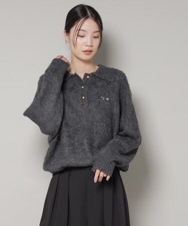 PENNEYS別注TheFOXシャギーポロニット