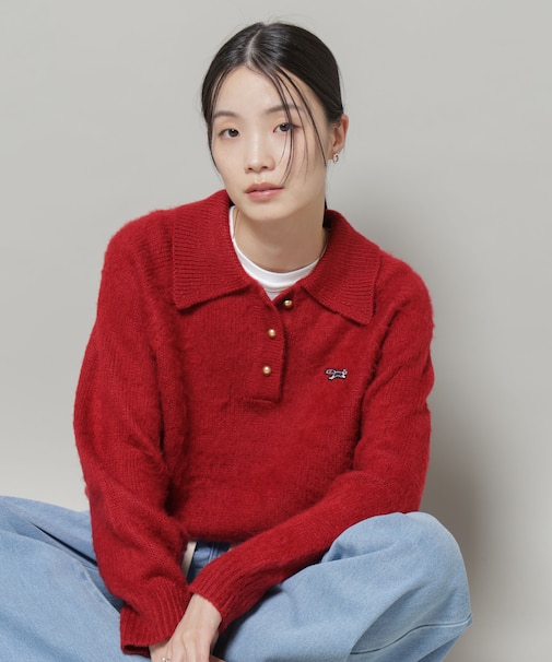 PENNEYS別注TheFOXシャギーポロニット