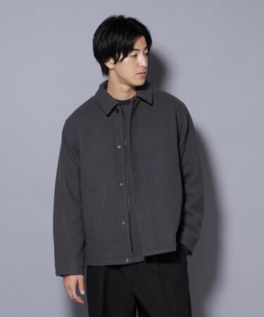 テックメルトンショートブルゾン