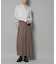 ワイドプリーツロングスカート