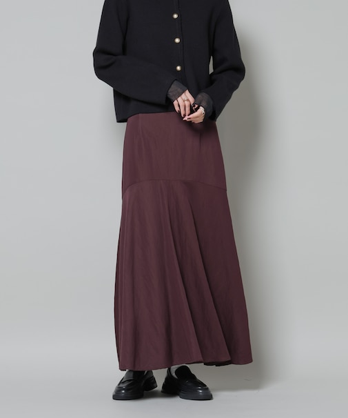 切り替え裾フレアスカート