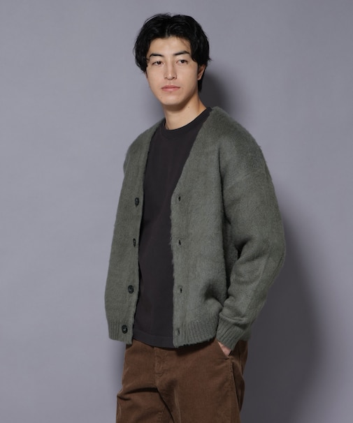 モヘヤライクニットカーディガン