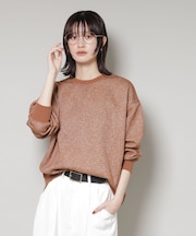 ラメ裏毛トップス