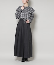 起毛ピーチギャザーボリュームスカート