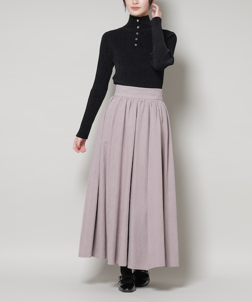 起毛ピーチギャザーボリュームスカート