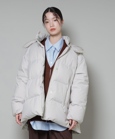 Aラインミドルダウンコート