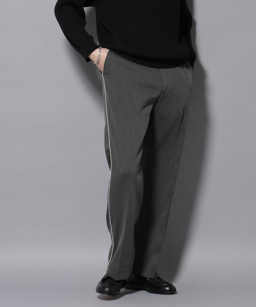 ウォーム側章ストレートスラックス