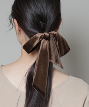 ベロアリボンヘアゴム