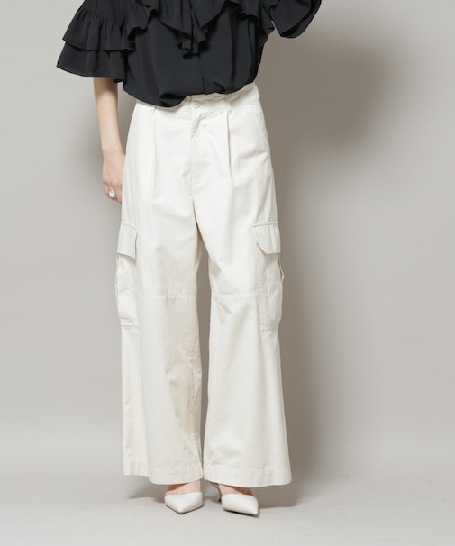 サイドポケットワイドチノパンツ