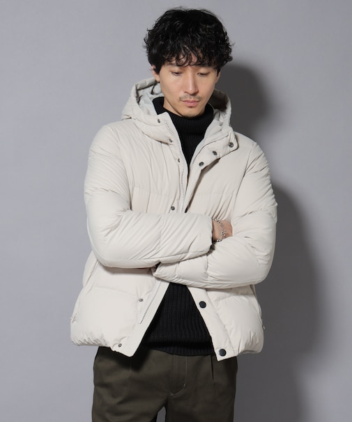 anewdown(R)フルダルステッチフーデット撥水ダウン