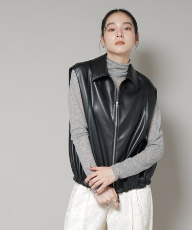 フェイクレザードロストヘムベスト