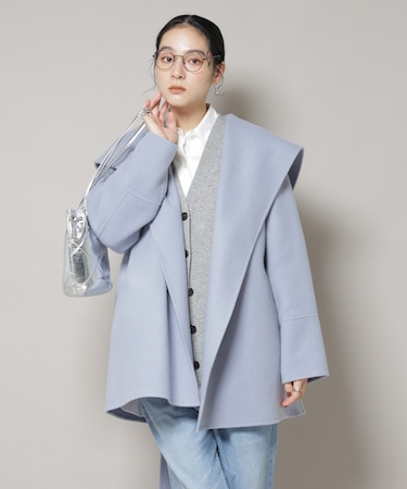 SUPER110blend リバーショールミディコート