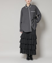 ティアードフリルレーススカート