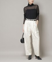 ジャガードタックパンツ