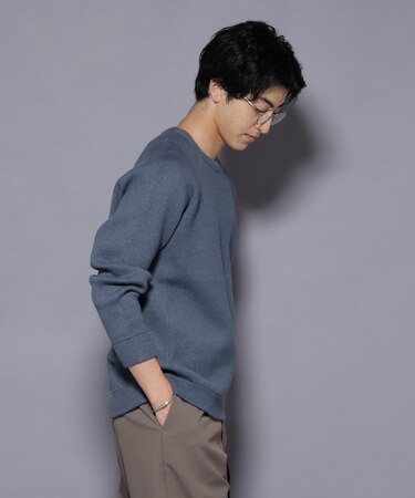 ウォッシャブル ダブルフェイスニット