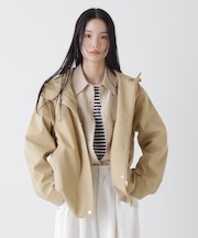 撥水＆花粉ガード フードブルゾン