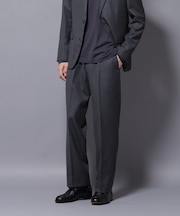 「N TROUSERS PREMIUM」RENU(R)洗えるサキソニーストレートパンツ