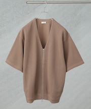 crepuscule／別注 S／S V NECK ZIP CARDIGAN