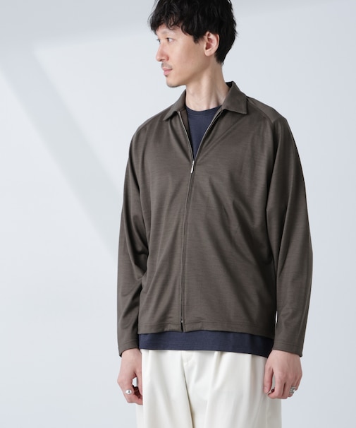「ALL-DAYS COMFORT 100％ WOOL」 ZIPプルオーバー