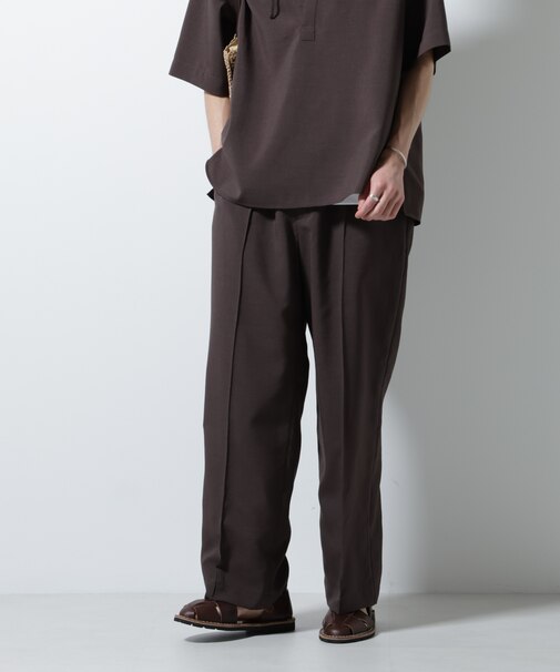 メランジドライイージーテーパードパンツ(セットアップ可)