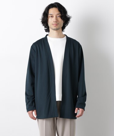 ダブルジャージー着流しカーディガン