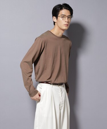 ソラーロライトストレッチクルーネックTシャツ 長袖