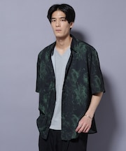 ストーンパターン半袖シャツ