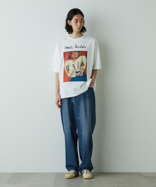 「HOTEL PALACE」オテルパラス 13ozバイオブリーチルーズシルエットデニムパンツ