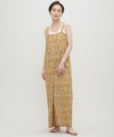 H.A.O／Block Print Jumpsuit