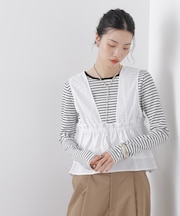 ノースリーブギャザーフレアビスチェ