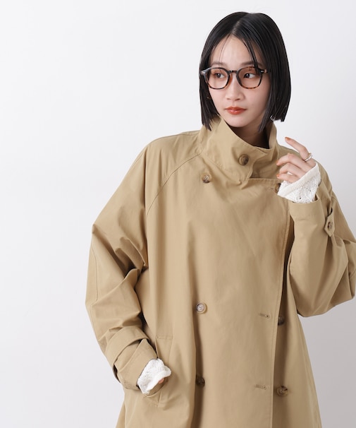 撥水&花粉ガード ショートトレンチコート