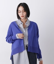 洗濯機洗い可UVカット接触冷感Vネックカーディガン