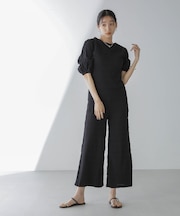 RITA ROW／Puffy sleeves jumpsuit
