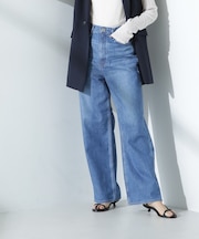 upper hights／THE NIECE ハイライズワイドストレート デニム