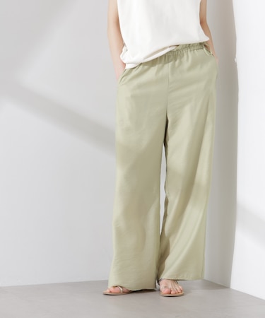 フリルワイドイージーパンツ(セットアップ可)