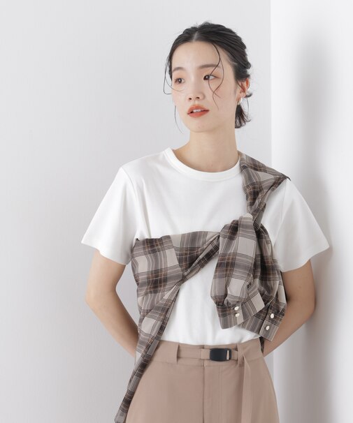 Repur加工 スムースシルケットクルーネックTシャツ