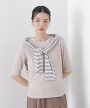 UVカット抗菌防臭吸水速乾イージーケアリブ半袖