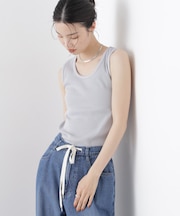 UVカット抗菌防臭吸水速乾イージーケアリブ タンクトップ