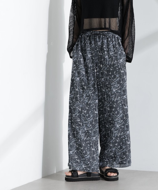 ロンシャンオールドコレクション フラワーワイドパンツ