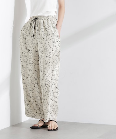 ロンシャンオールドコレクション フラワーワイドパンツ