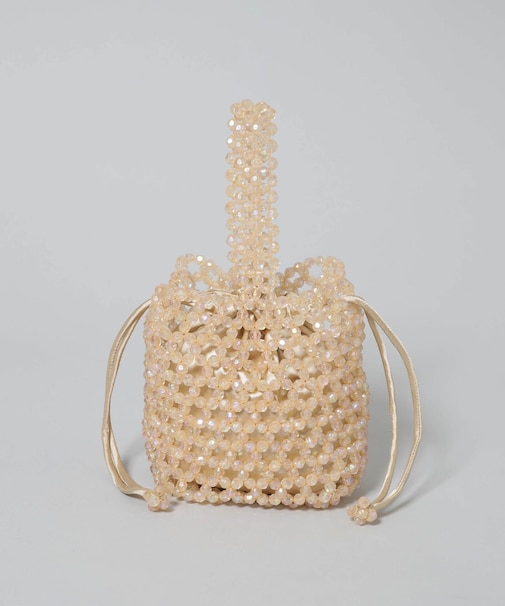 HVISK／POKE BEADS ハンドルバッグ