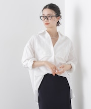 made in INDIA エンブロイダリーヨークシャツ