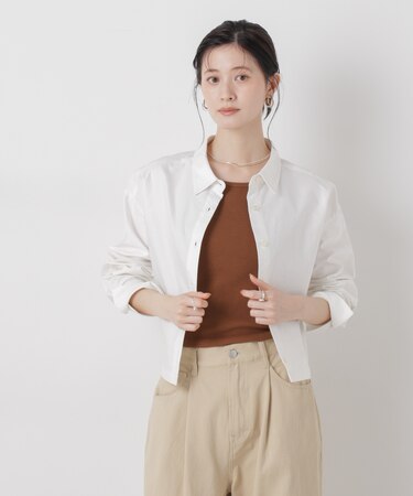 オックスクロップドシャツ