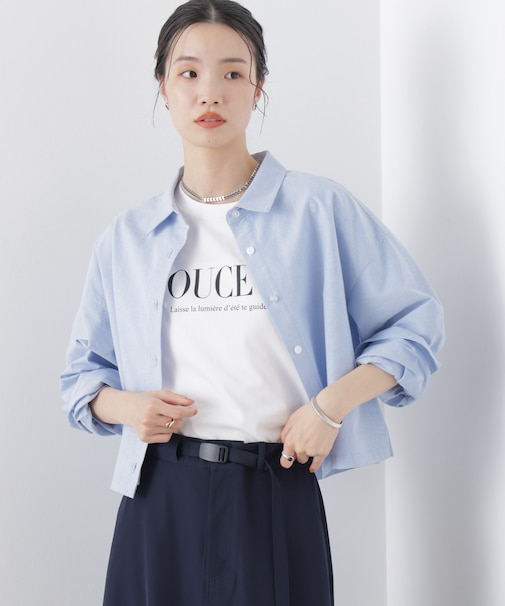 オックスクロップドシャツ