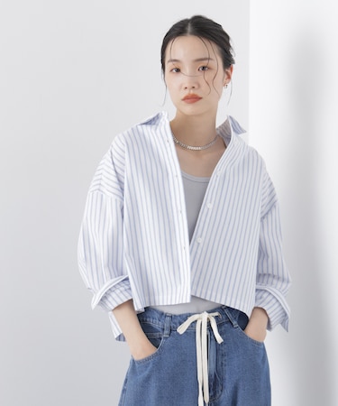 オックスクロップドシャツ