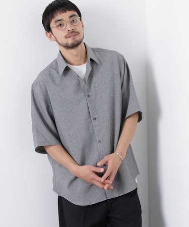 カチオン染め半袖シャツ